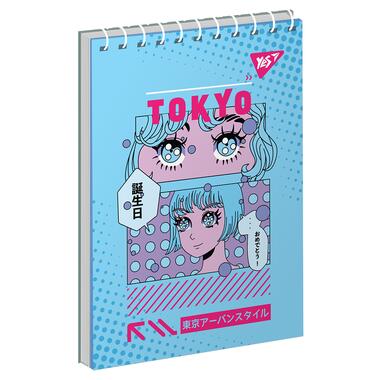 Зошит для записів YES А6 Anime. Tokyo 80 аркушів клітинка (151964) фото №3