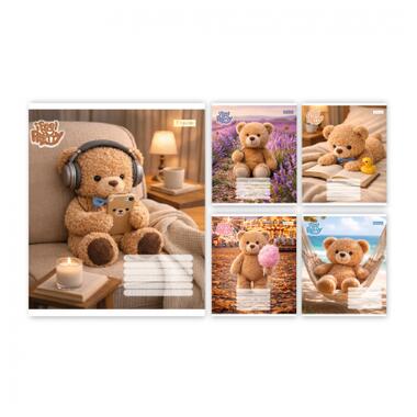 Тетрадь 1 Вересня Bear stories А5 24 листа клетка (768974) фото №1
