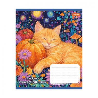 Тетрадь 1 Вересня Sunny cat А5 12 листов косая линия (768770) фото №4