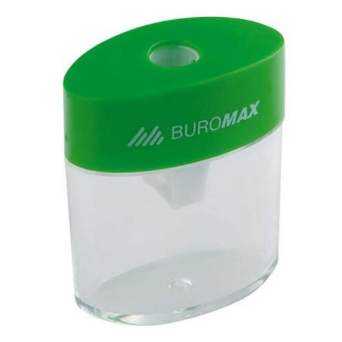 Стругачка для олівців Buromax з контейнером, пластикова BM.4752 фото №2