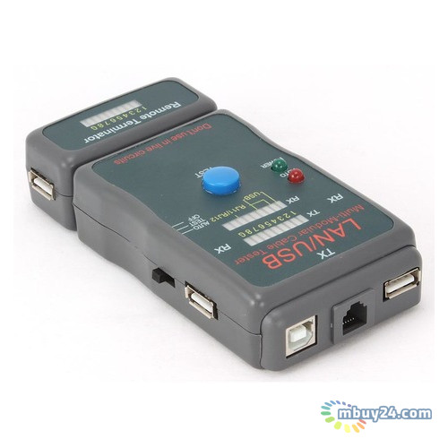 Тестер кабельний Cablexpert NCT-2 для UTP, STP та USB кабелів фото №1