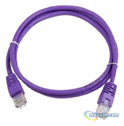 Патч-корд Cablexpert PP12-0.25M/V литий, 0.25 см, фіолетовий фото №2