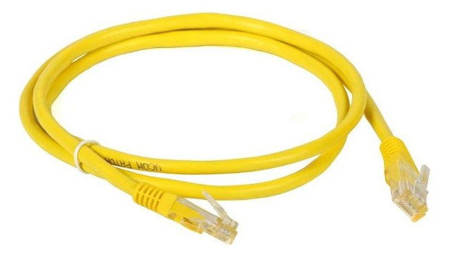 Патч-корд Cablexpert PP22-1M/Y литий, 1 м, жовтий фото №2