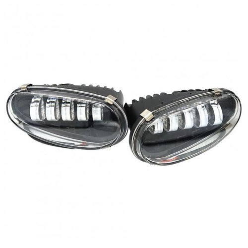 Комплект протитуманних LED фар для автомобілів Daewoo Lanos, Sens на 5 лінз (металевий корпус) фото №1