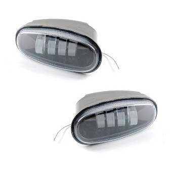 Комплект протитуманних LED фар для автомобілів Daewoo Lanos, Sens на 4 лінзи (пластиковий корпус) фото №1