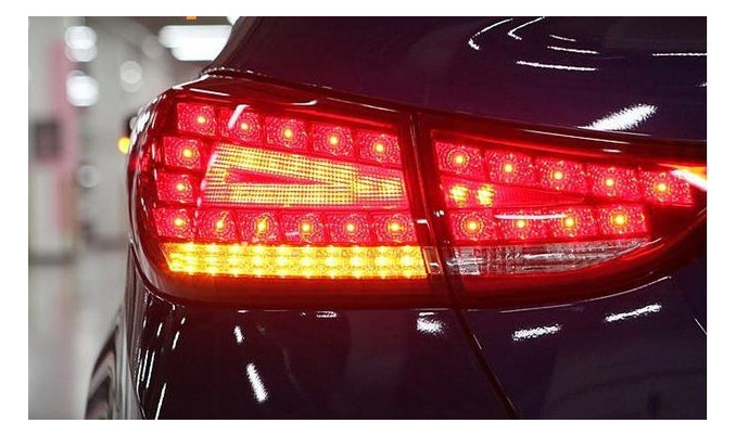 Hyundai Elantra MD оптика задня червона LED стиль Audi (TL083) фото №11