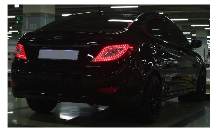 Hyundai Solaris оптика задня світлодіодна LED червона (TL105) фото №7