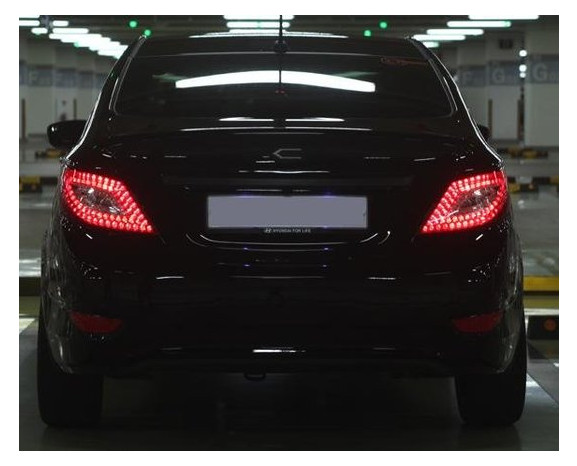 Hyundai Solaris оптика задня світлодіодна LED червона (TL105) фото №6