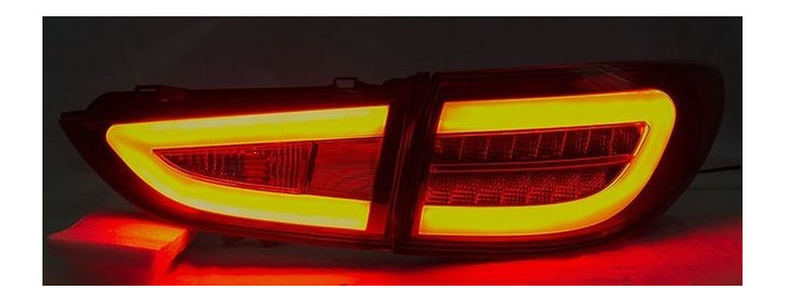 Mazda 6 оптика задня тюнінг, ліхтарі LED червоні / taillights Atenza red LED (XZ046) фото №7
