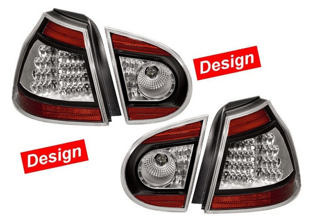 Ліхтарі задні Hella Volkswagen Golf V 2003-2008 темні LED комплект Design 4шт (2VP 009 500-831) фото №1