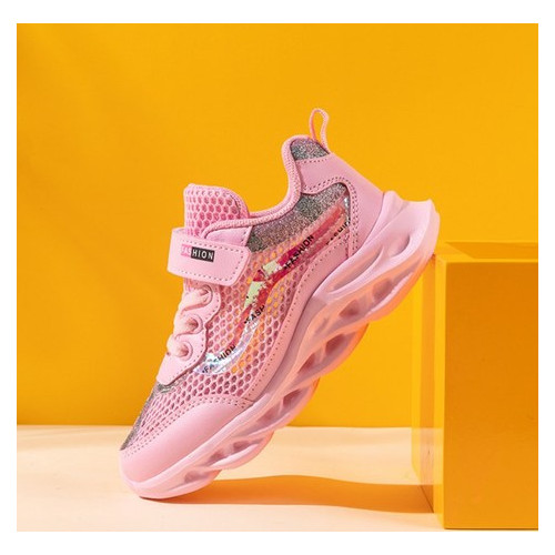 Кроссовки для девочки Fashion Pink Hobibear (33) (54766000336) фото №4