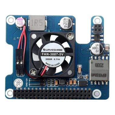 Плата розширення PoE HAT для Raspberry Pi 5 (WAV-26399) фото №3