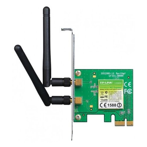 Сетевая карта PCI-E TP-LINK TL-WN881ND Wi-Fi 802.11g/n 300Mb, 2 съемные антенны фото №1