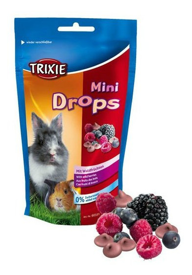 Лакомство для грызунов Trixie Mini Drops Ягоды 75 г фото №1