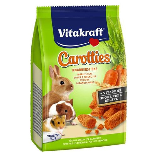 Лакомство для грызунов Vitakraft Carrotties с морковью и злаками (25673) фото №1