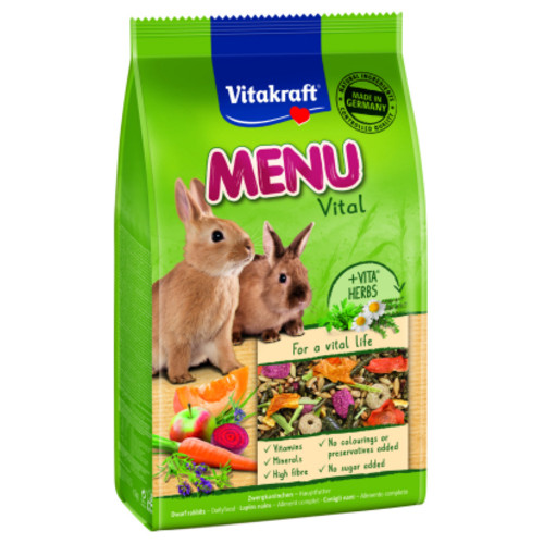 Корм для гризунів Vitakraft Menu Vital для кроликів 1 кг (4008239255808) фото №1
