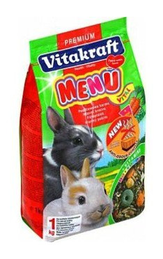 Корм для кроликов Vitakraft Menu 3 кг фото №1