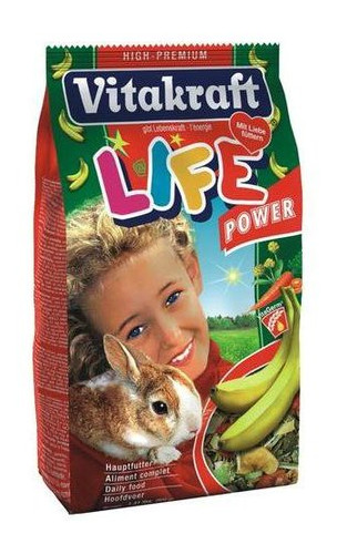 Корм для кроликов Vitakraft Life с бананом 600 г фото №1