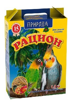 Корм для попугаев Природа Рацион 1,5 кг (PR740081) фото №1
