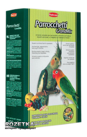 Повсякденний корм Padovan GrandMix Parrocchetti для середніх папуг 400 г (PP00278) фото №1