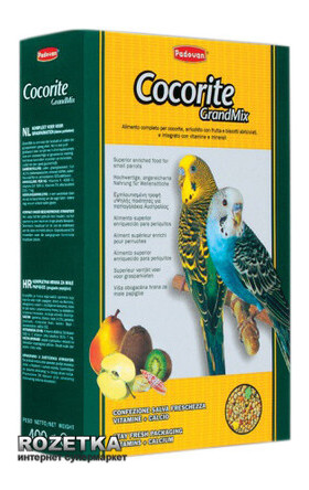 Повсякденний корм Padovan GrMix Cocorite для хвилястих папуг 400 г (PP00276) фото №1