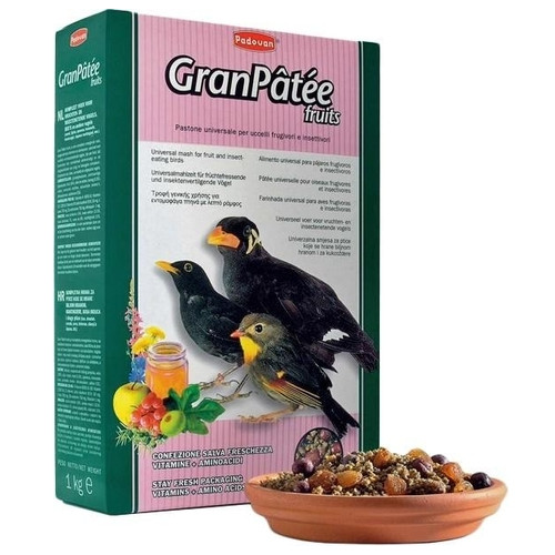 Корм для птахів Padovan Granpatee fruits 1кг (PP00192) фото №1