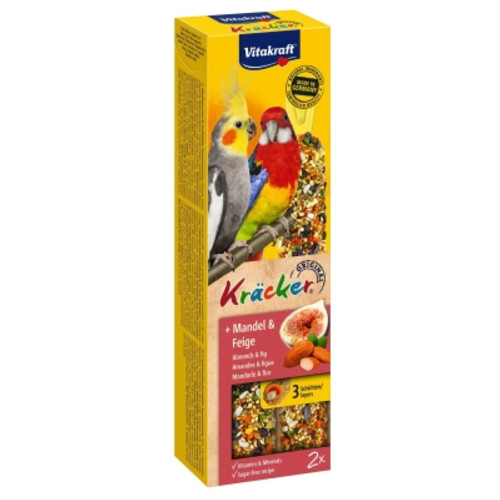 Ласощі для птахів Vitakraft для австралійських папуг із фруктами 180 г (4008239212894) фото №1
