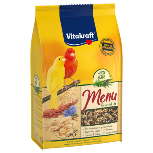 Корм для птахів Vitakraft Menu Vital для канарок з медом 500 г (4008239214461) фото №1