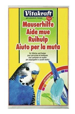 Витаминная добавка Vitakraft Pucki's Mauserhilfe для экзотических попугаев в период линьки 20 г фото №1