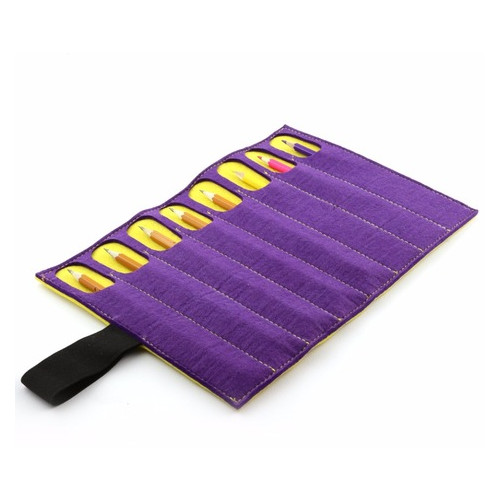 Чехол для карандашей Digital Wool 8 Color фиолетово-желтый (DW-38-02) фото №1
