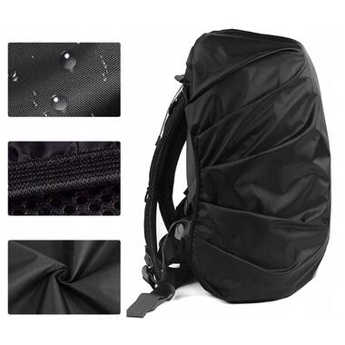 Чохол-дощовик для рюкзака Nela-Style Raincover до 30L чорний фото №5