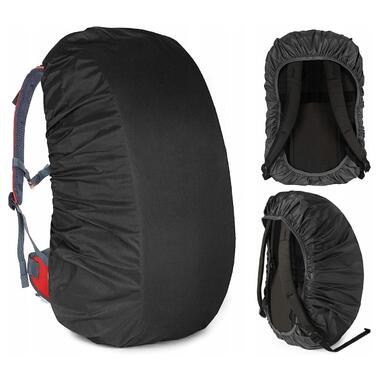 Чохол-дощовик для рюкзака Nela-Style Raincover до 40L чорний фото №1