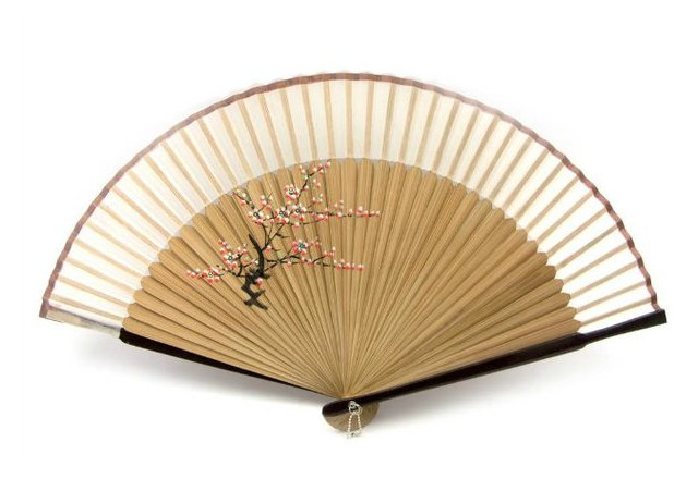 Веер Даршан бамбук с шелком 21 см (24666) фото №2
