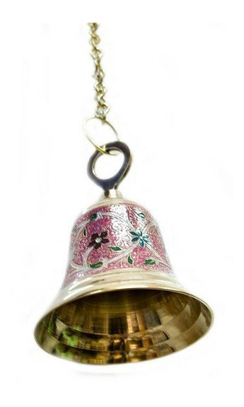 Колокол Даршан с рисунком на цепи Bell Cld Hanging M d-12 h-67 5 см (23515) фото №2