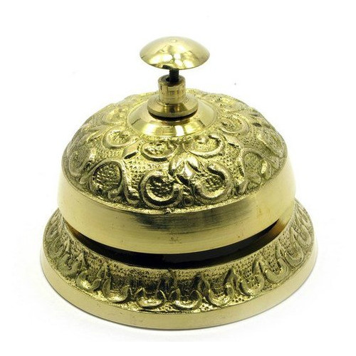 Колокольчик Даршан портье бронзовый Bell Hook 3 9х6х6 см (28255) фото №1