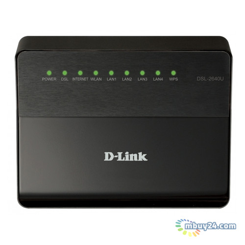 Модем ADSL2 з Wi-Fi D-Link DSL-2640U фото №1