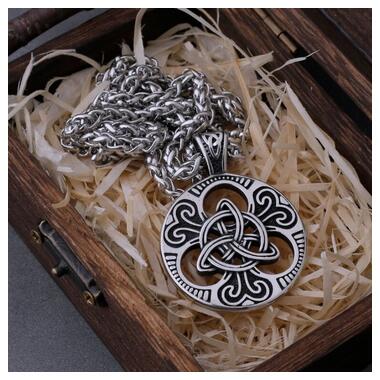 Кулон підвіска Vikings Celtic Knot амулет у кельтському стилі з ланцюжком - Silver фото №1