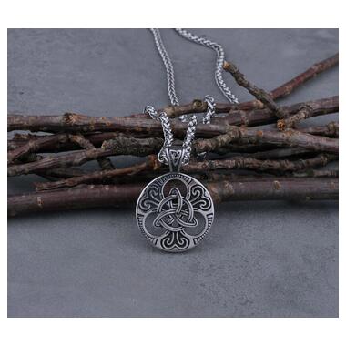 Кулон підвіска Vikings Celtic Knot амулет у кельтському стилі з ланцюжком - Silver фото №3
