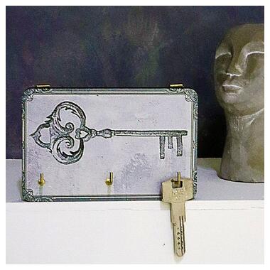 Ключниця настінна маленька, 10х15 см Старовинний ключ KEDL_21S014 фото №2