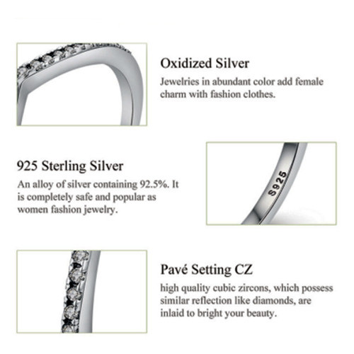 Кільце срібне жіноче з діамантиками Wostu Крапелька розмір 17.3 Стерлінгове срібло 925 18.1 фото №3