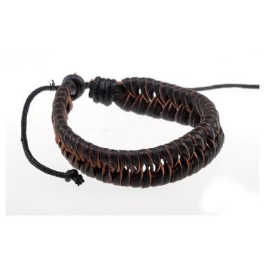 
Шкіряний наручний браслет кіска Casco коричневий фото №1