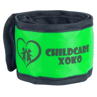 Світловідбивний браслет XOKO ChildCare з ліхтарем Зелений фото №2