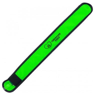 Світловідбивний браслет XOKO ChildCare з ліхтарем Зелений фото №1