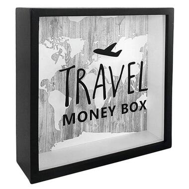 Дерев'яна скарбничка для грошей Travel money box літак KOP_18D011 фото №2
