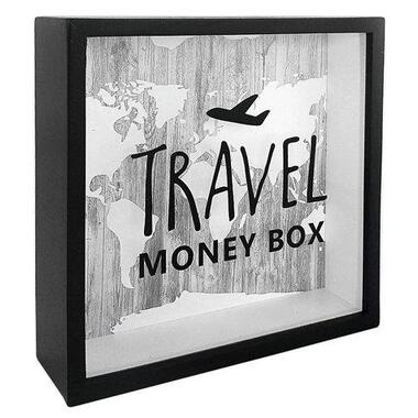 Дерев'яна скарбничка для грошей Travel money box літак KOP_18D011 фото №1