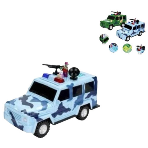 Сейф дитячий машина військова Гелендваген 6662 кодовий замок та розблокування блакитний/зелений (6662_512) фото №1