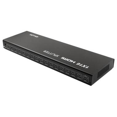 Спліттер  PowerPlant (CA912513) HDMI - 16xHDMI, чорний  фото №1