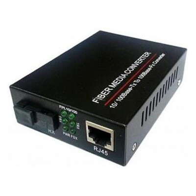 Медіаконвертер FoxGate 10/100Base-TX на 100Base-F 1550nm SM SC/PC 20 км (EC-B-0.1-1SM-1550nm-20-LFP) фото №1