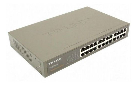 Комутатор TP-LINK TL-SF1024D 24 LAN 10/100 Mb, metal, Rack фото №1