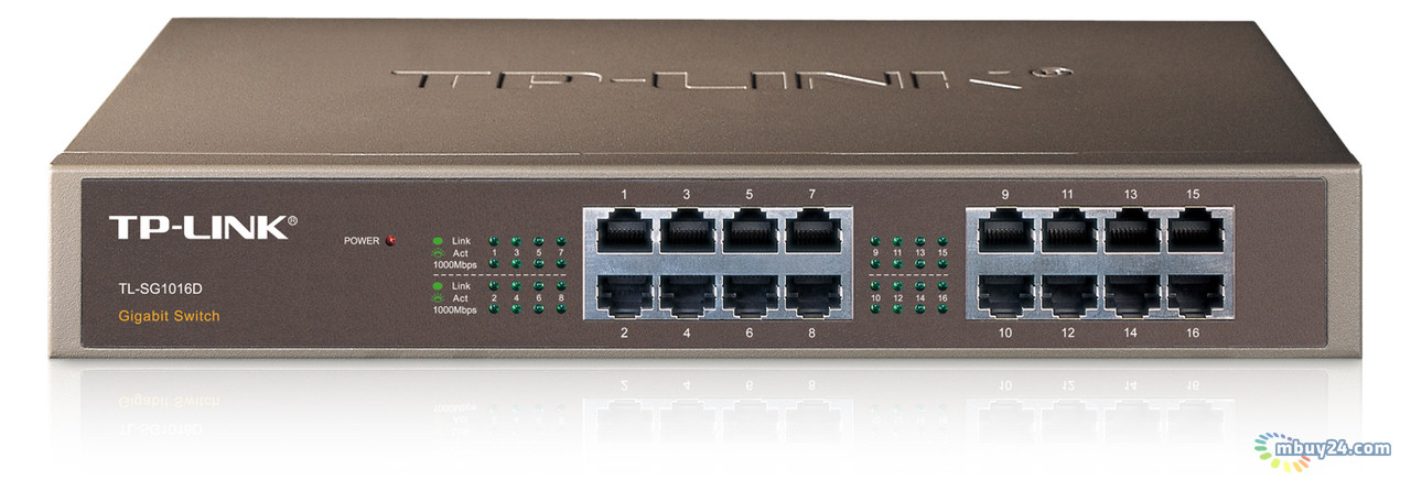 Коммутатор TP-Link TL-SG1016D 16-port Gigabit фото №2